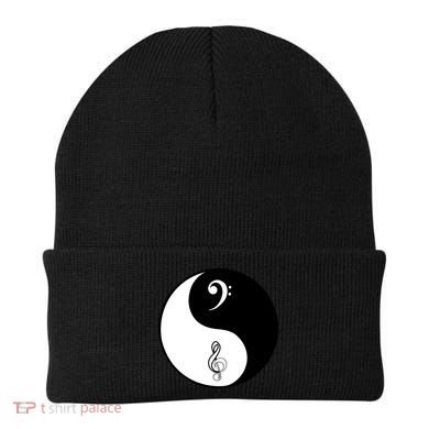 Bass & Treble Yin Yang Signs Beanie