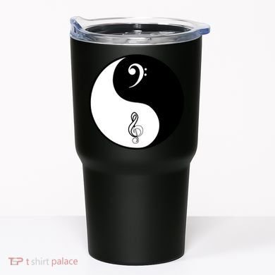 Bass & Treble Yin Yang Signs Tumbler