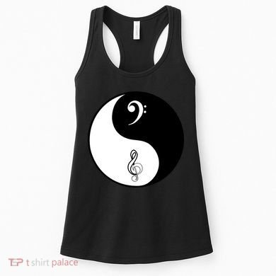 Bass & Treble Yin Yang Signs Women's Tank Top