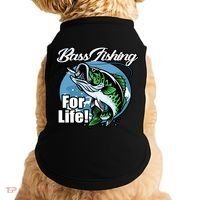 Bass Fishing For Life Doggie Tank thumb 0