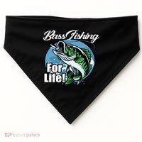 Bass Fishing For Life USA-Made Doggie Bandana thumb 0