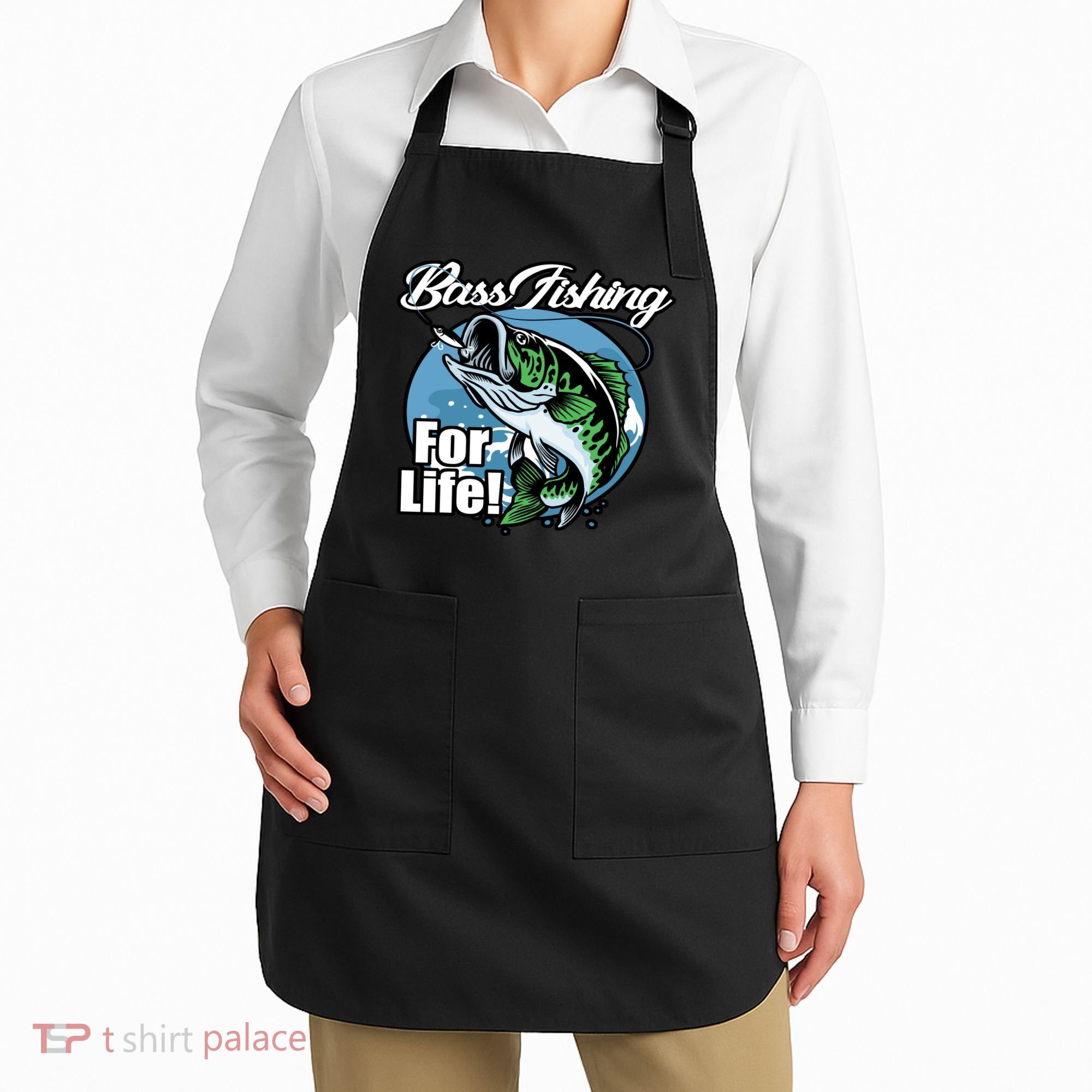 Bass Fishing For Life Apron