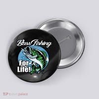 Bass Fishing For Life Button thumb 0