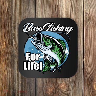 Bass Fishing For Life Coaster