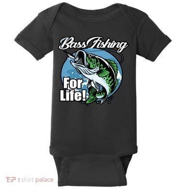 Bass Fishing For Life Baby Bodysuit