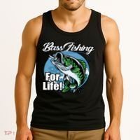 Bass Fishing For Life Tank Top thumb 3