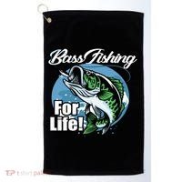 Bass Fishing For Life Golf Towel thumb 0
