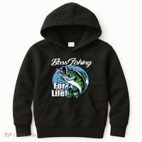 Bass Fishing For Life Kids Hoodie thumb 0