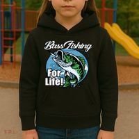 Bass Fishing For Life Kids Hoodie thumb 3