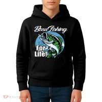 Bass Fishing For Life Kids Hoodie thumb 4