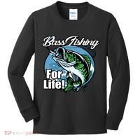 Bass Fishing For Life Kids Long Sleeve Shirt thumb 0
