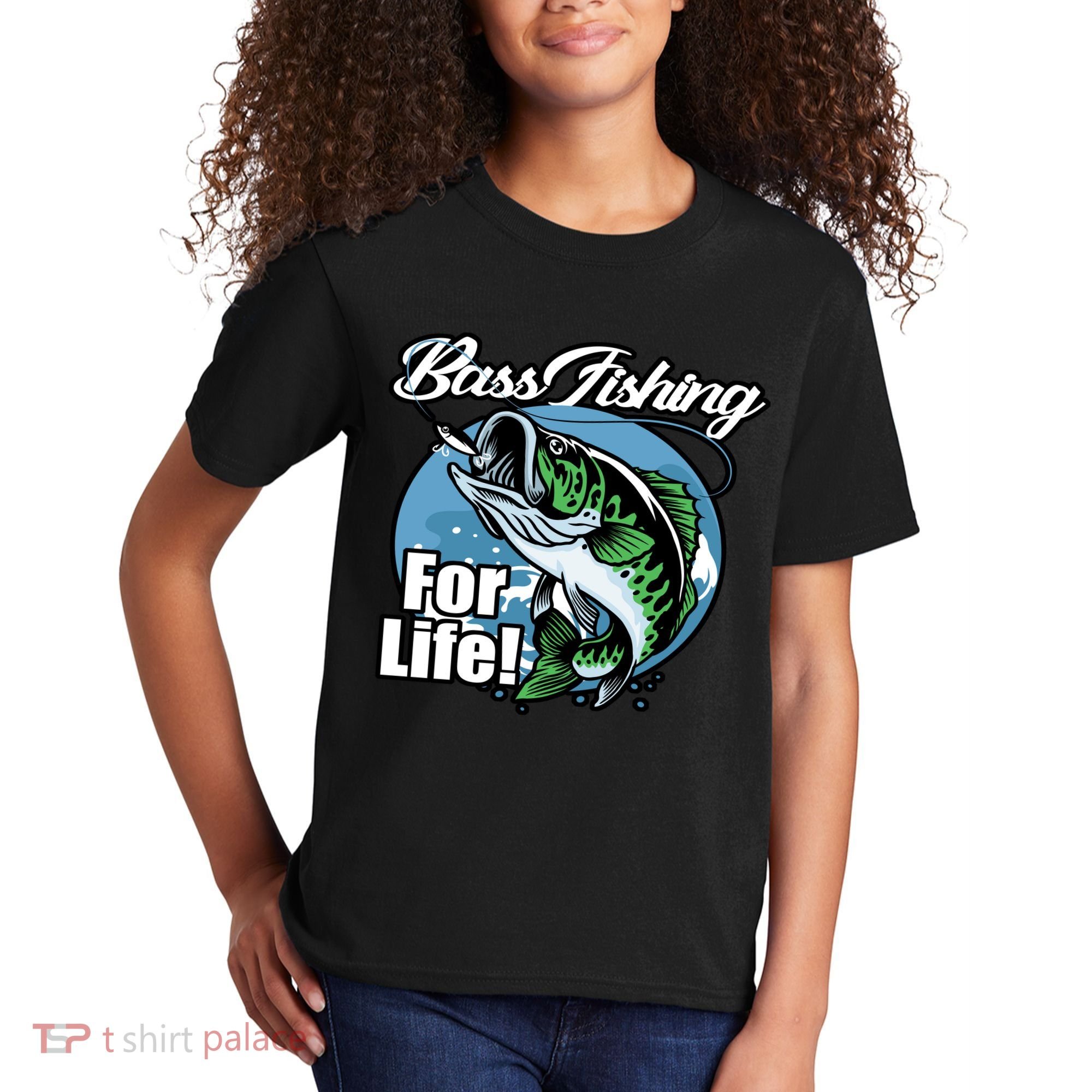 Bass Fishing For Life Kids T-Shirt