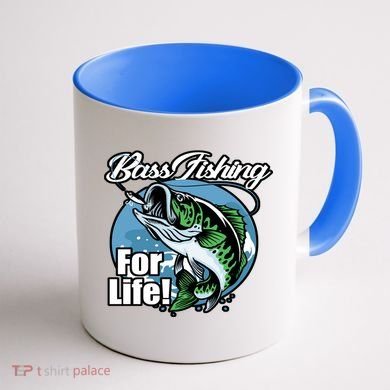 Bass Fishing For Life Coffee Mug back