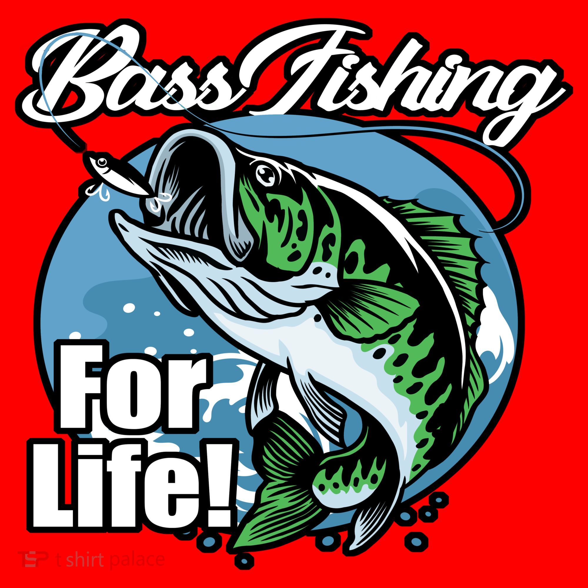 Bass Fishing For Life Santa Hat