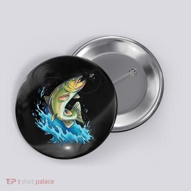 Bass Fishing Water Button