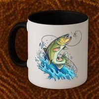 Bass Fishing Water Coffee Mug thumb 2