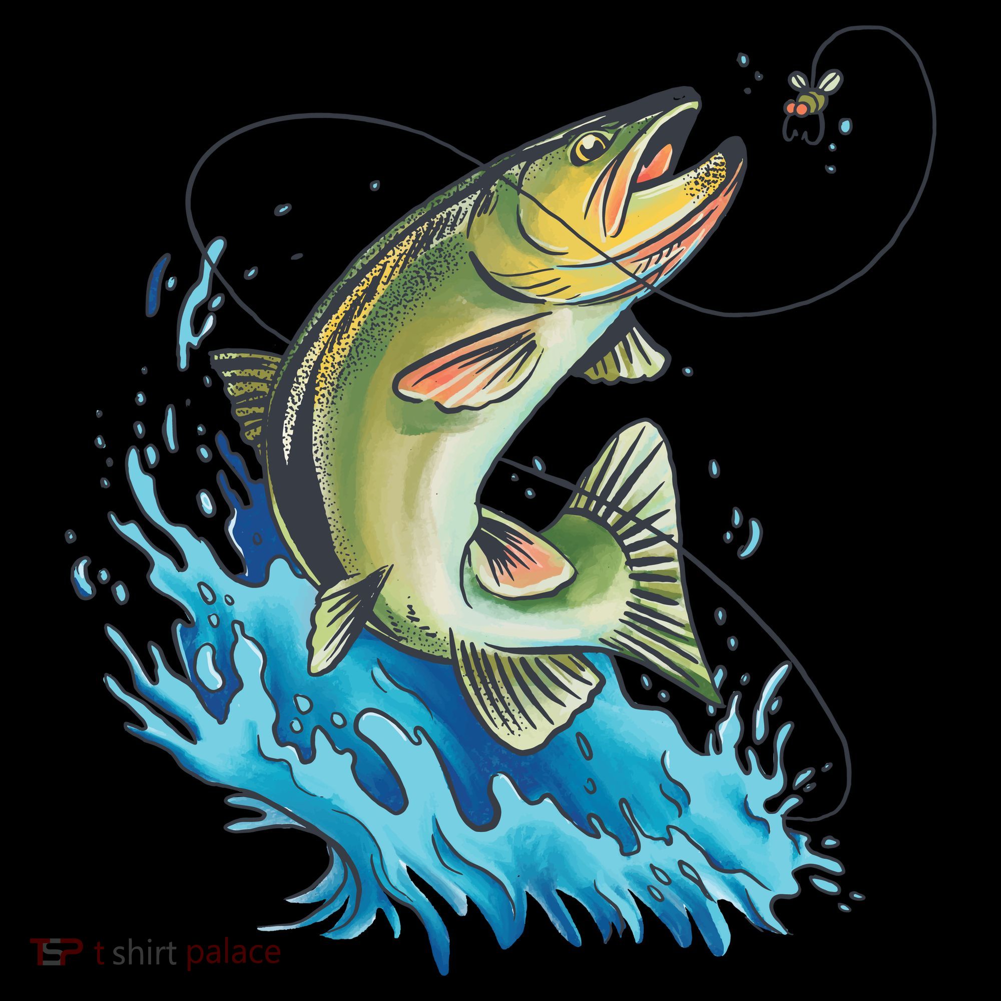 Bass Fishing Water Coffee Mug
