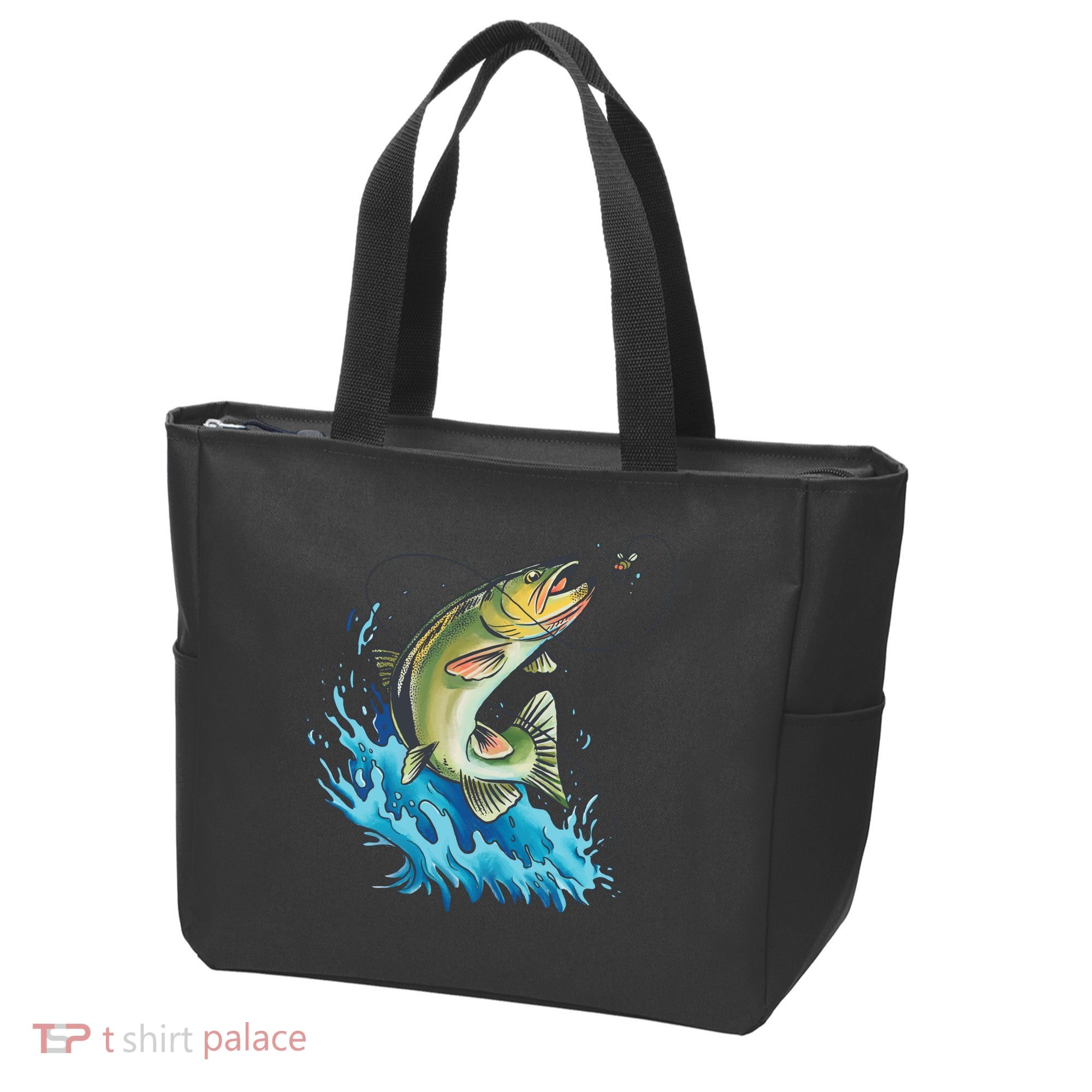 Bass Fishing Water Tote Bag