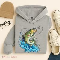 Bass Fishing Water Hoodie thumb 4