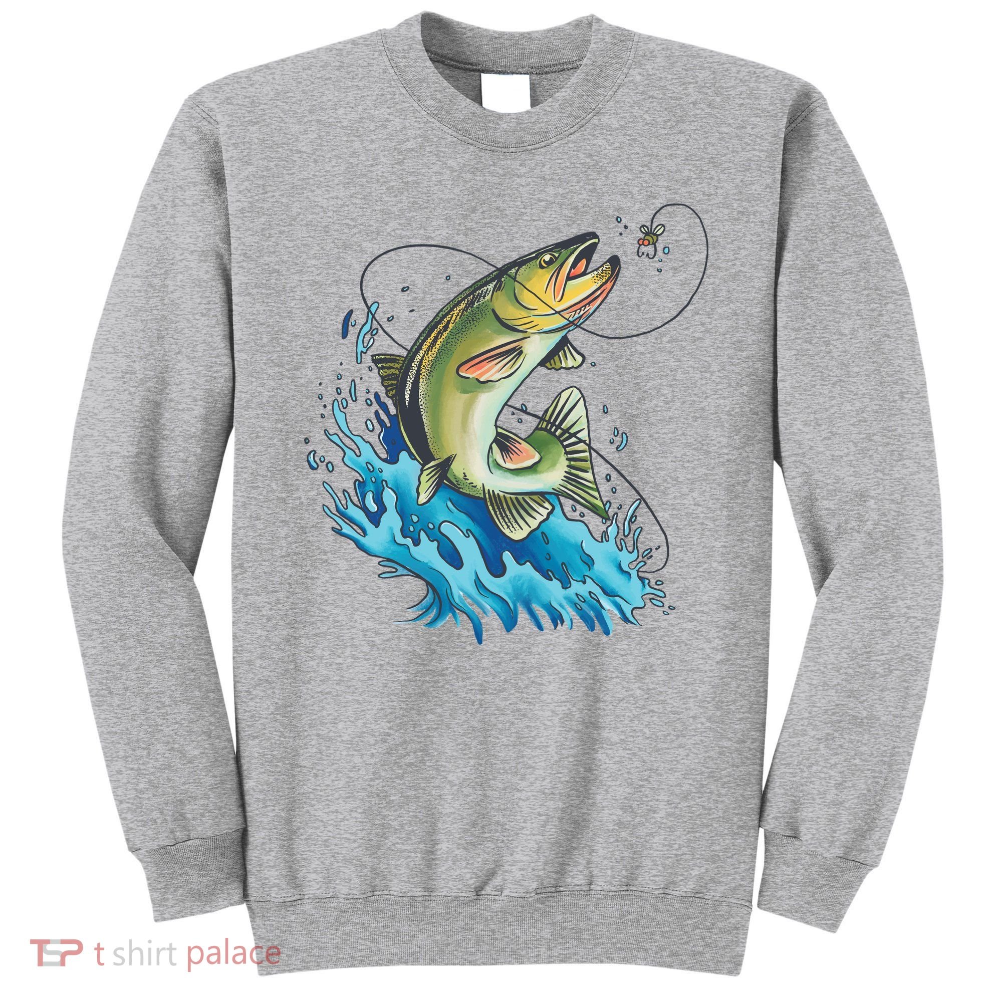 Bass Fishing Water Sweatshirt