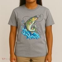 Bass Fishing Water T-Shirt thumb 4