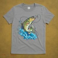 Bass Fishing Water T-Shirt thumb 5