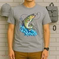 Bass Fishing Water T-Shirt thumb 6