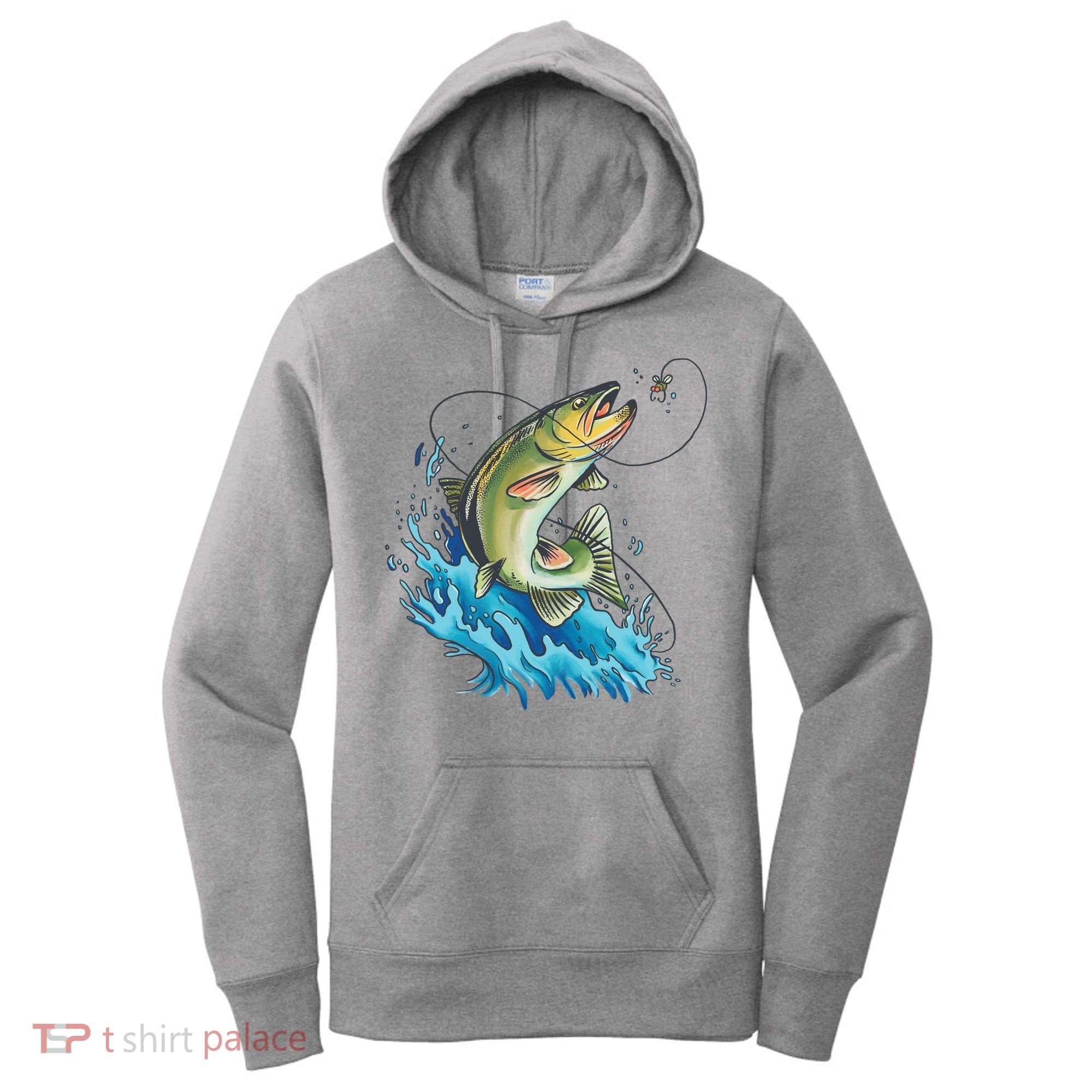 Bass Fishing Water Women's Hoodie