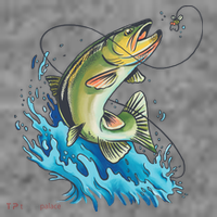 Bass Fishing Water Women's Hoodie thumb 2