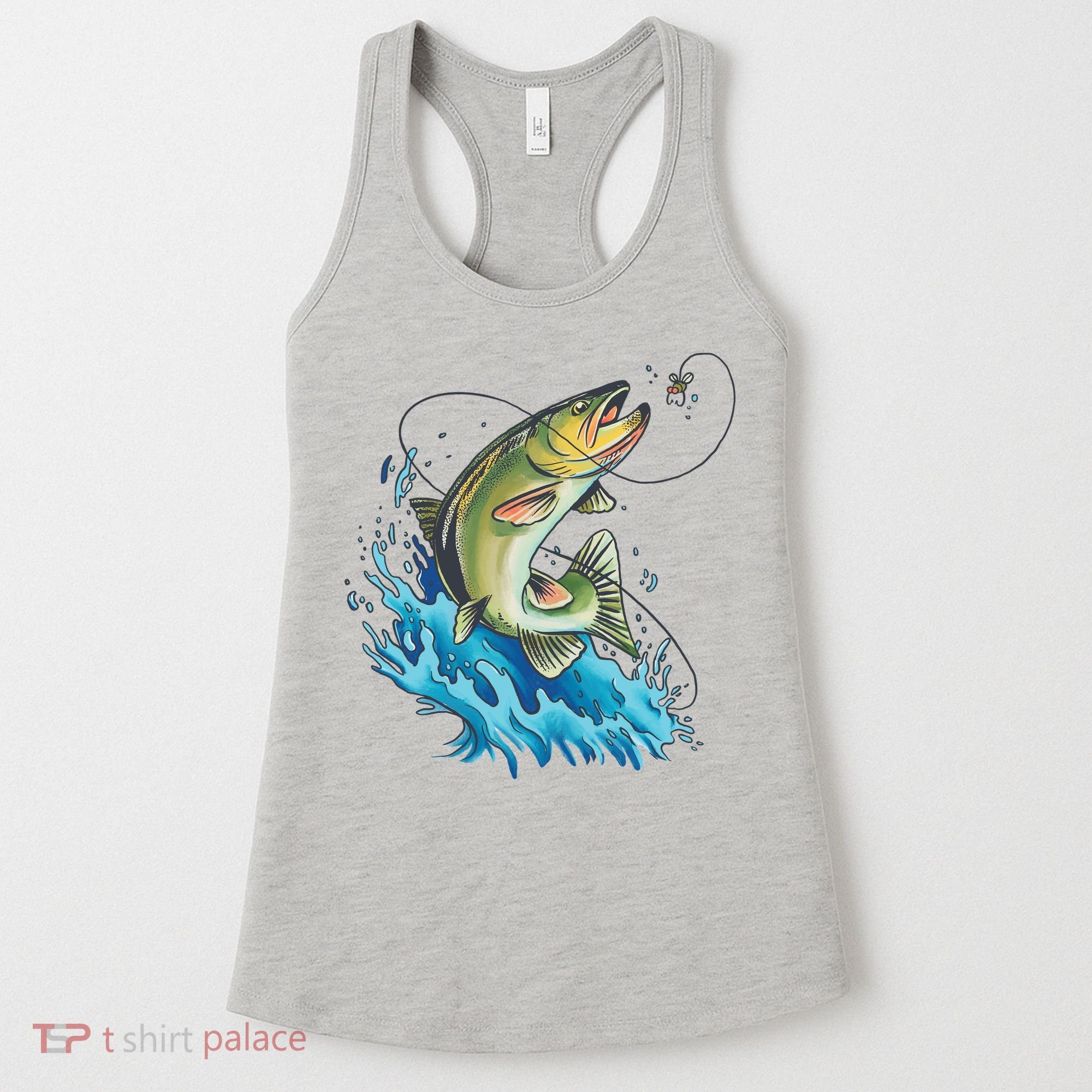 Bass Fishing Water Women's Tank Top
