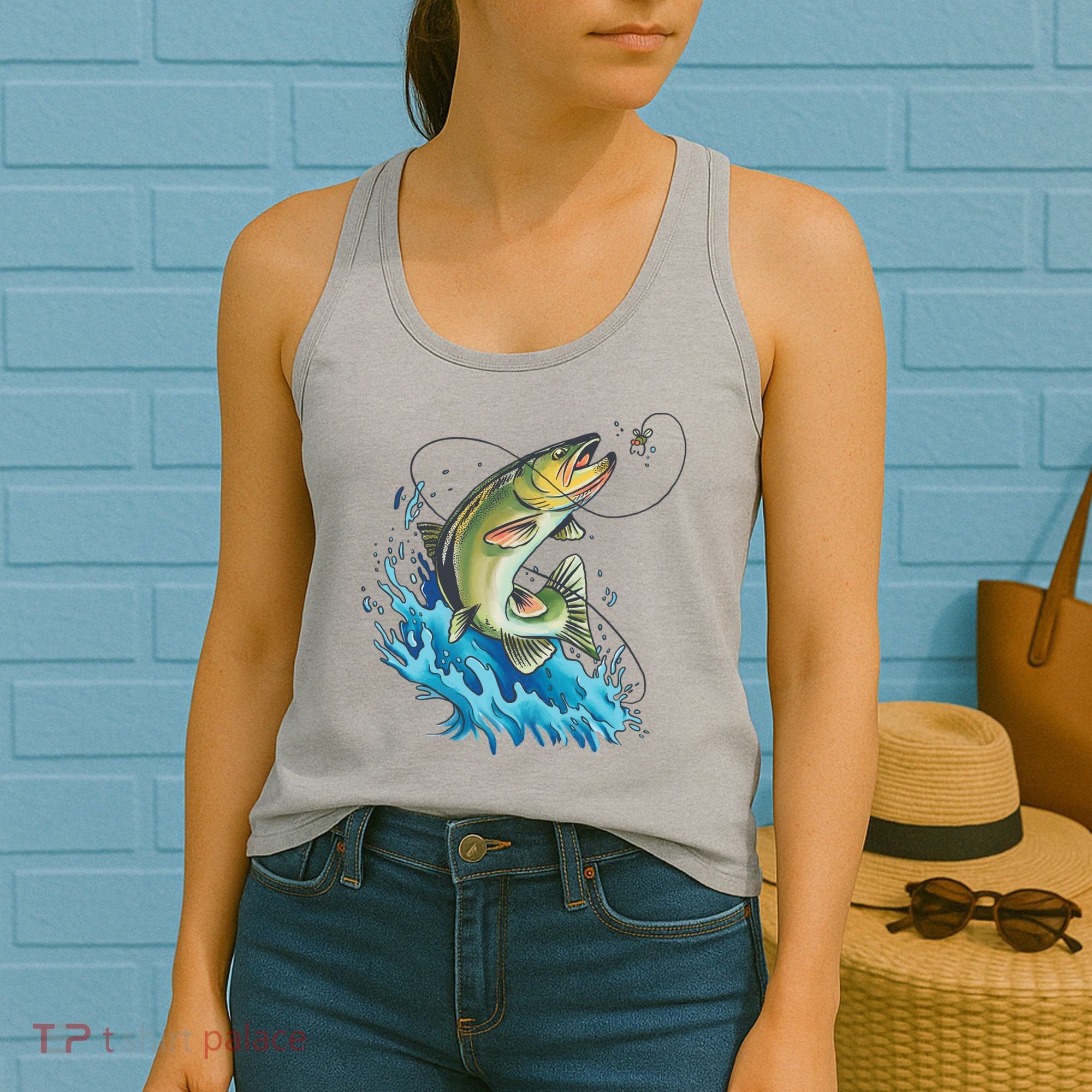 Bass Fishing Water Women's Tank Top