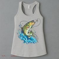 Bass Fishing Water Women's Tank Top thumb 3