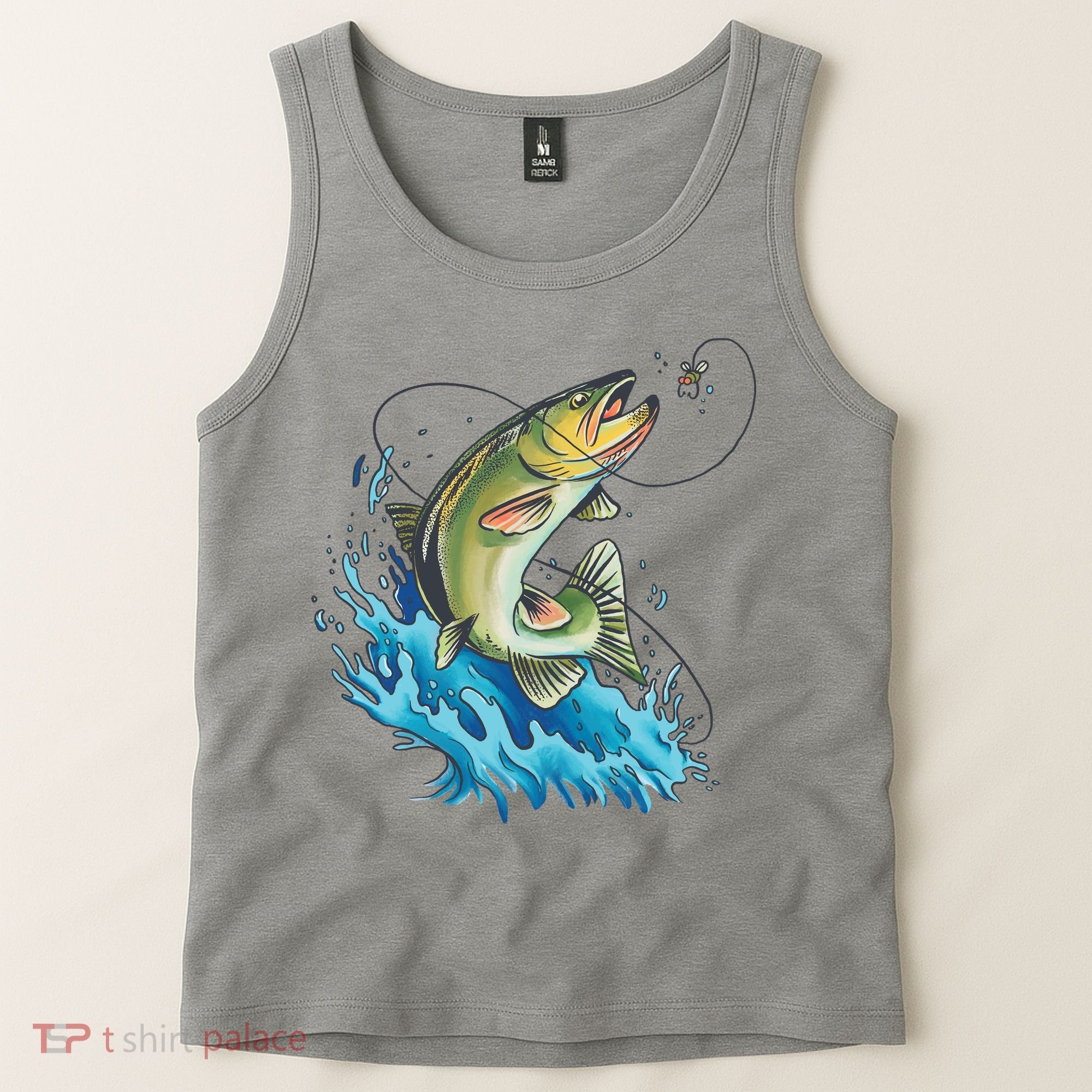 Bass Fishing Water Tank Top
