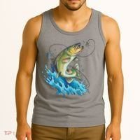 Bass Fishing Water Tank Top thumb 3