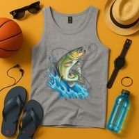 Bass Fishing Water Tank Top thumb 4