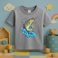 Bass Fishing Water Toddler T-Shirt thumb 3