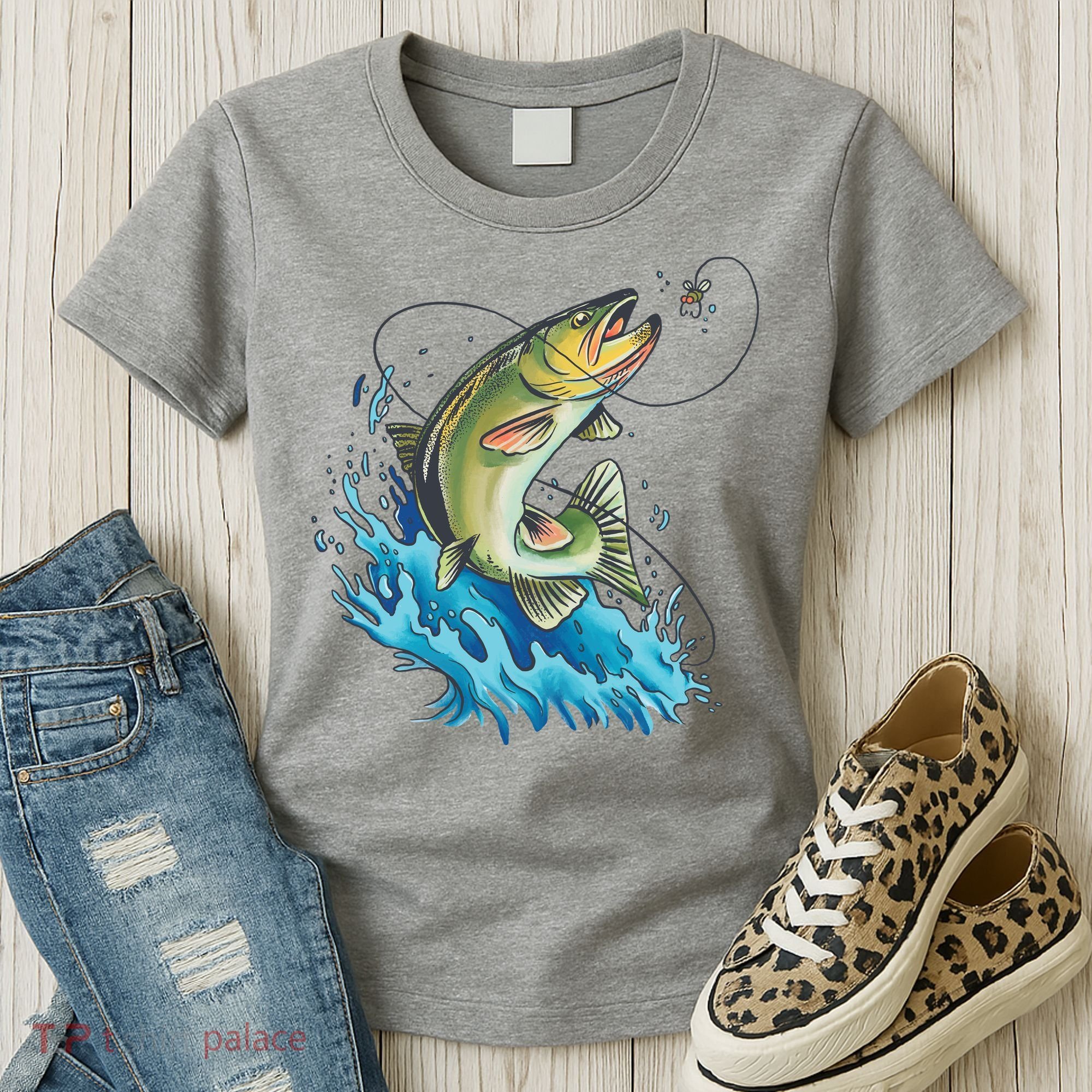 Bass Fishing Water Women's T-Shirt