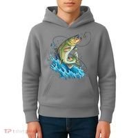 Bass Fishing Water Kids Hoodie thumb 4