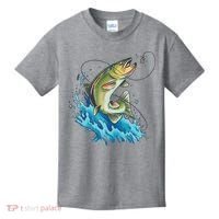 Bass Fishing Water Kids T-Shirt thumb 0