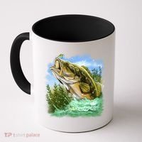 Bass In Action Coffee Mug thumb 0
