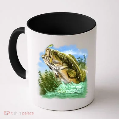 Bass In Action Coffee Mug