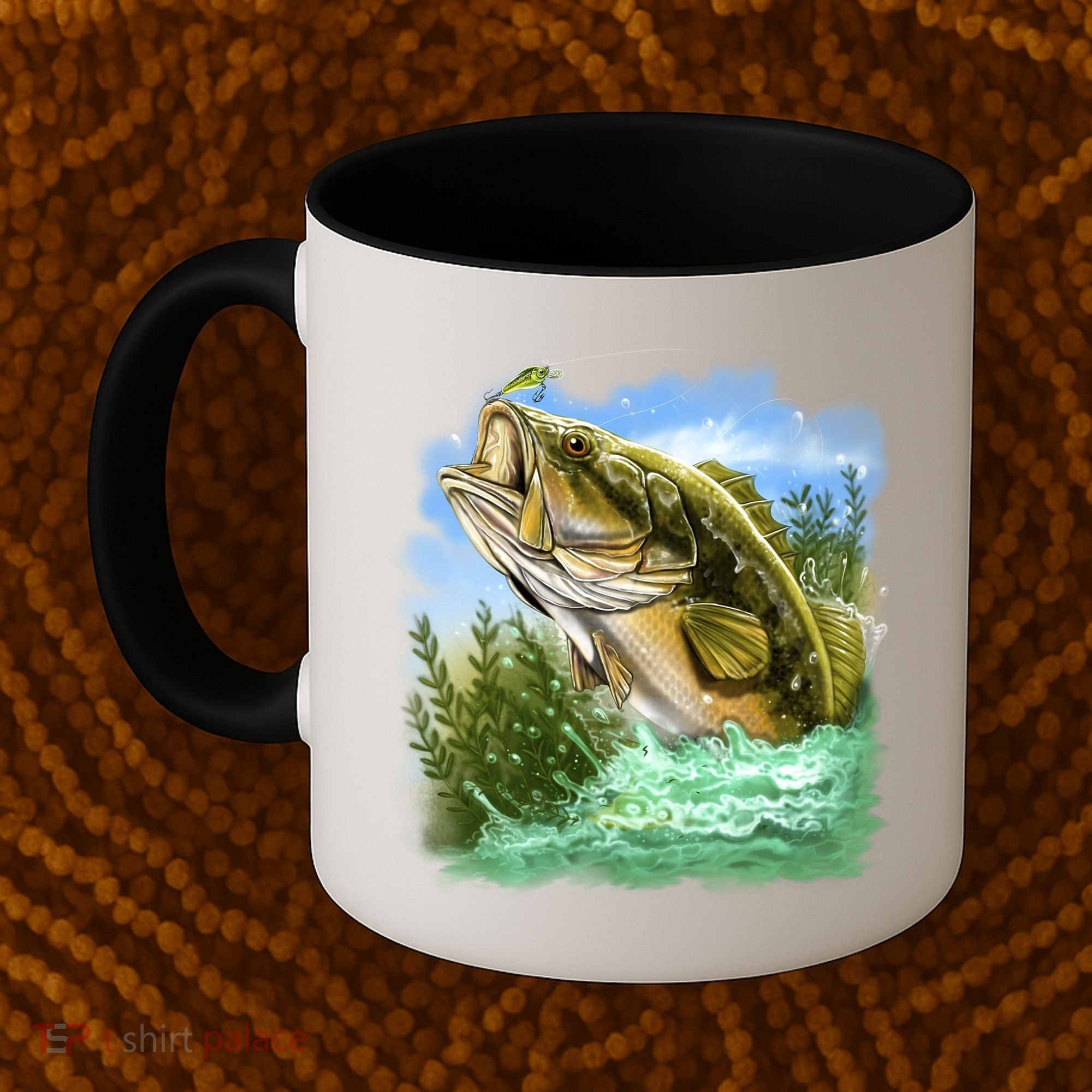 Bass In Action Coffee Mug