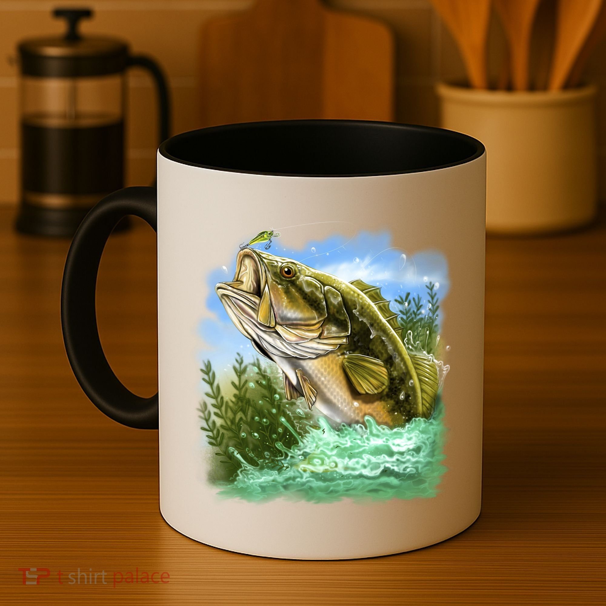 Bass In Action Coffee Mug