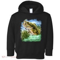 Bass In Action Toddler Hoodie thumb 0