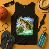 Bass In Action Tank Top thumb 4