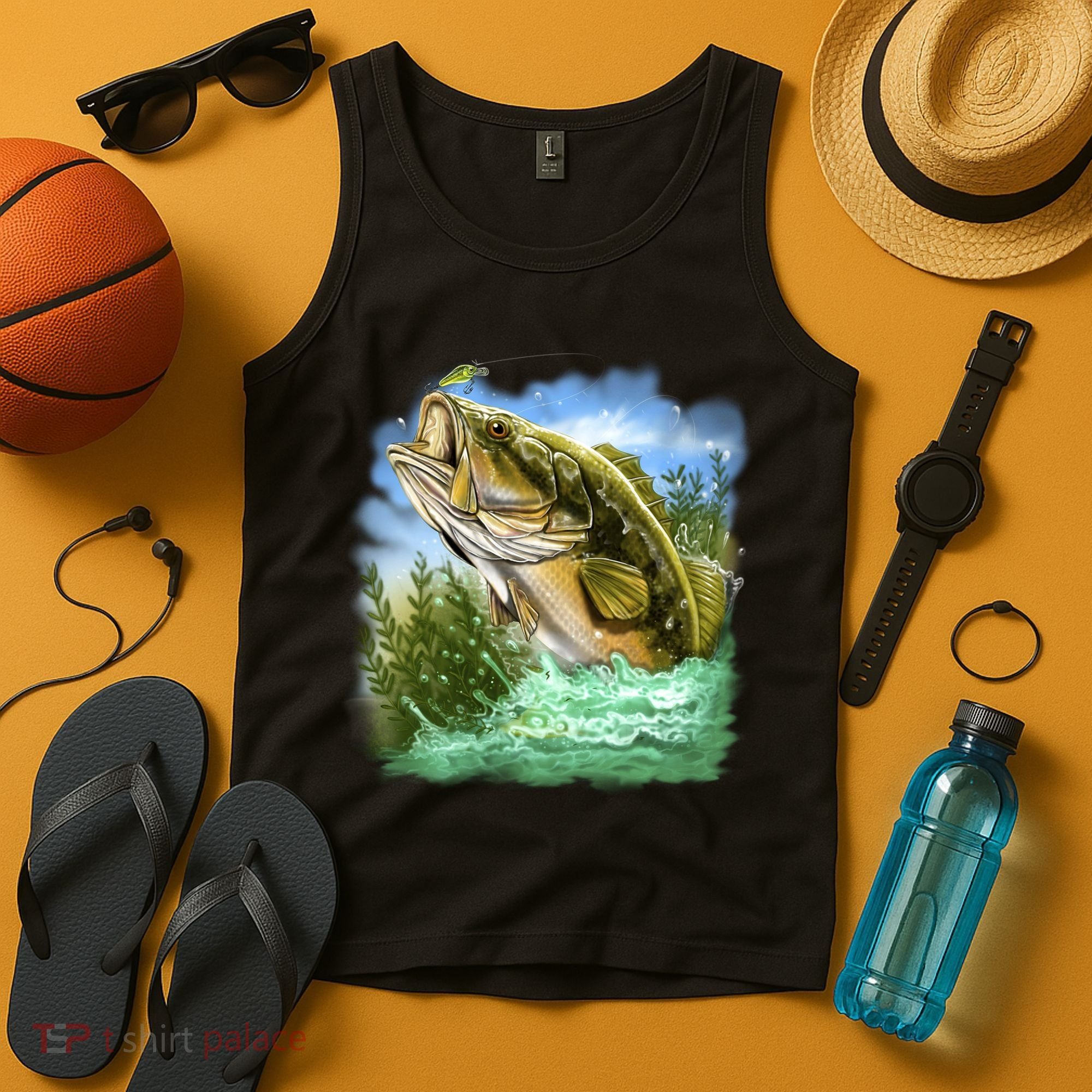 Bass In Action Tank Top