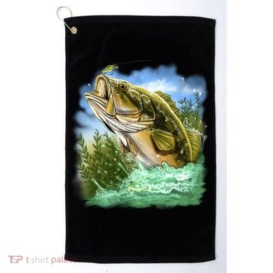 Bass In Action Golf Towel