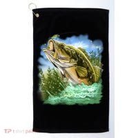 Bass In Action Golf Towel thumb 0