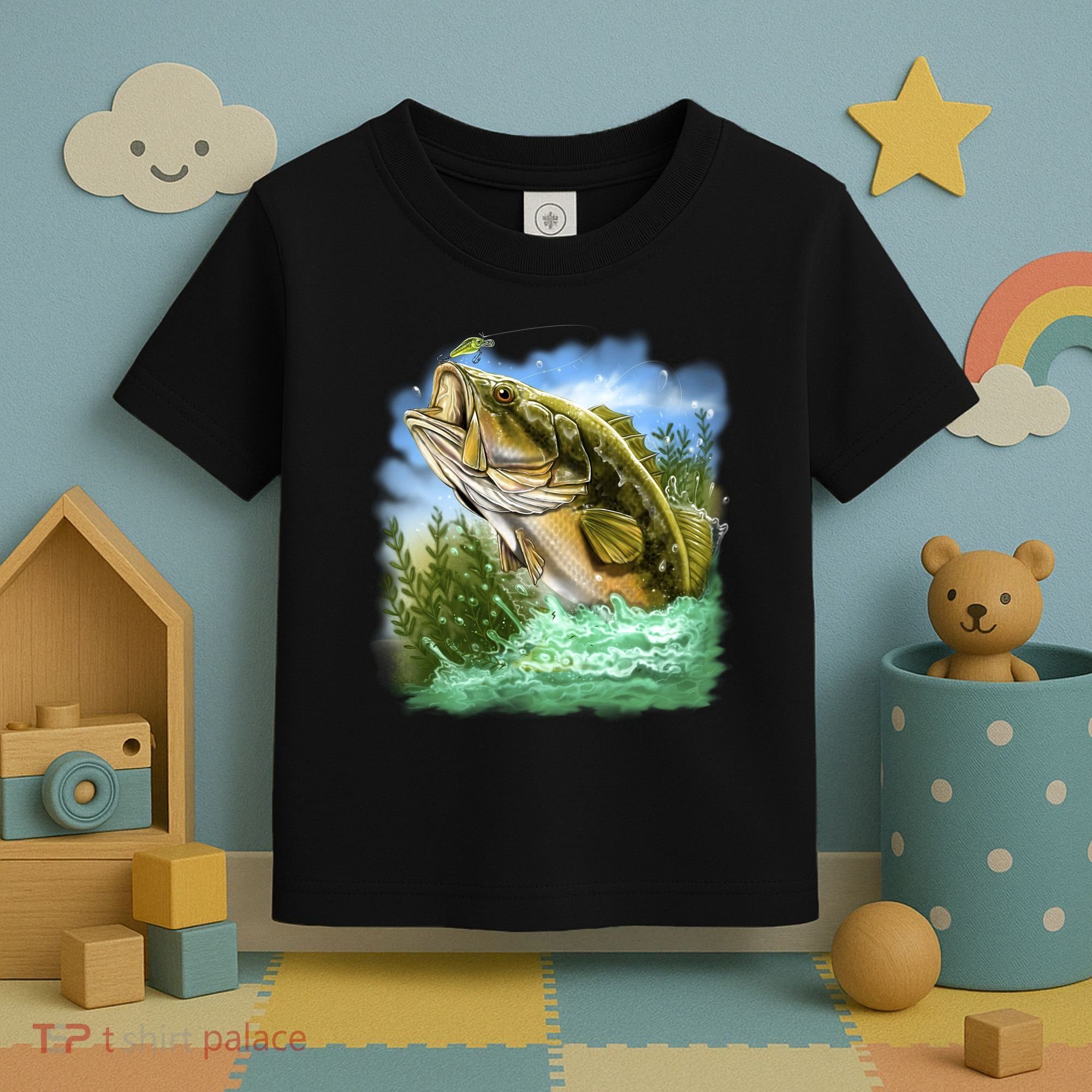 Bass In Action Toddler T-Shirt
