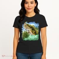 Bass In Action Women's T-Shirt thumb 4